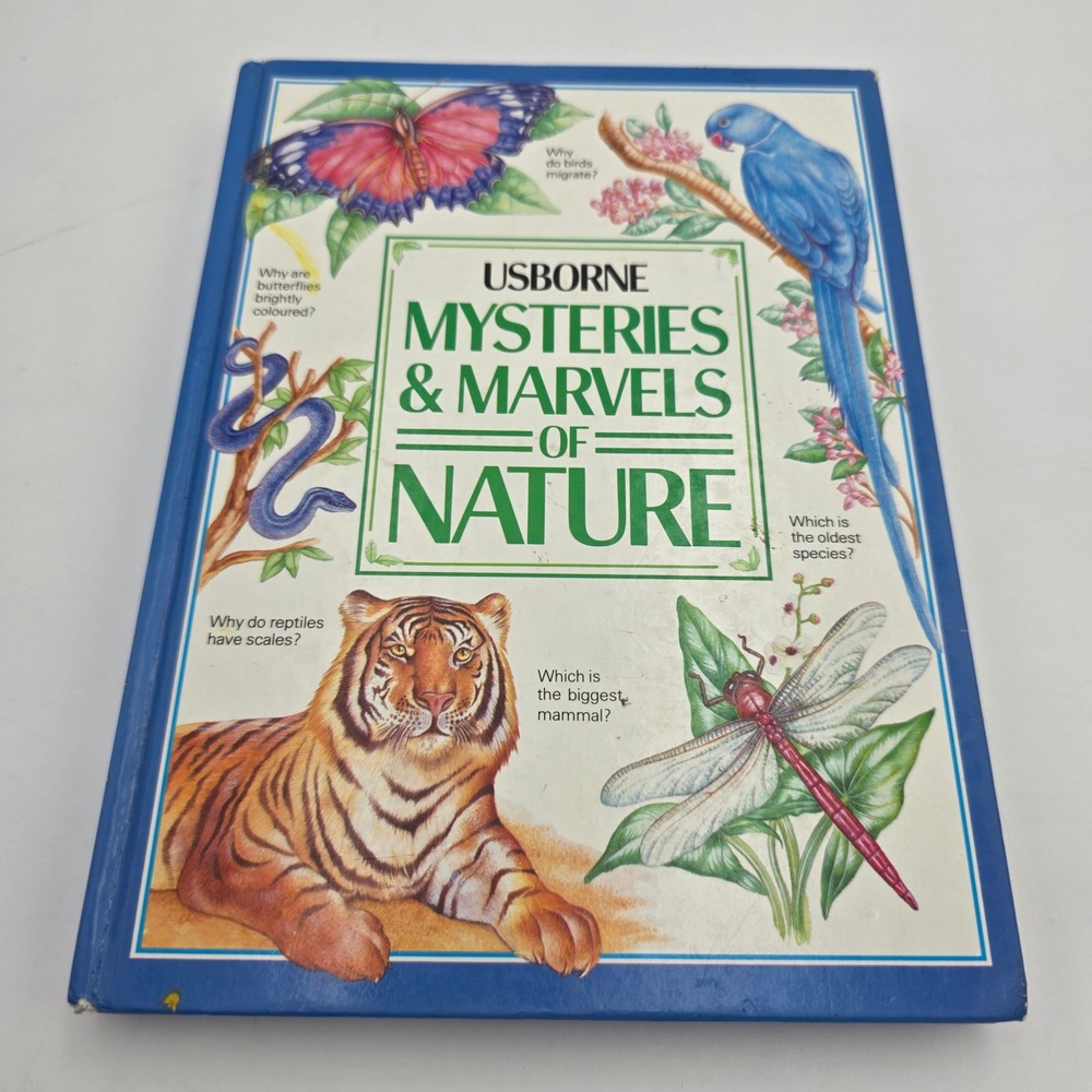 Usborne Mysteries & Marvels of Nature Hardcover 1989 Vintage Science Book